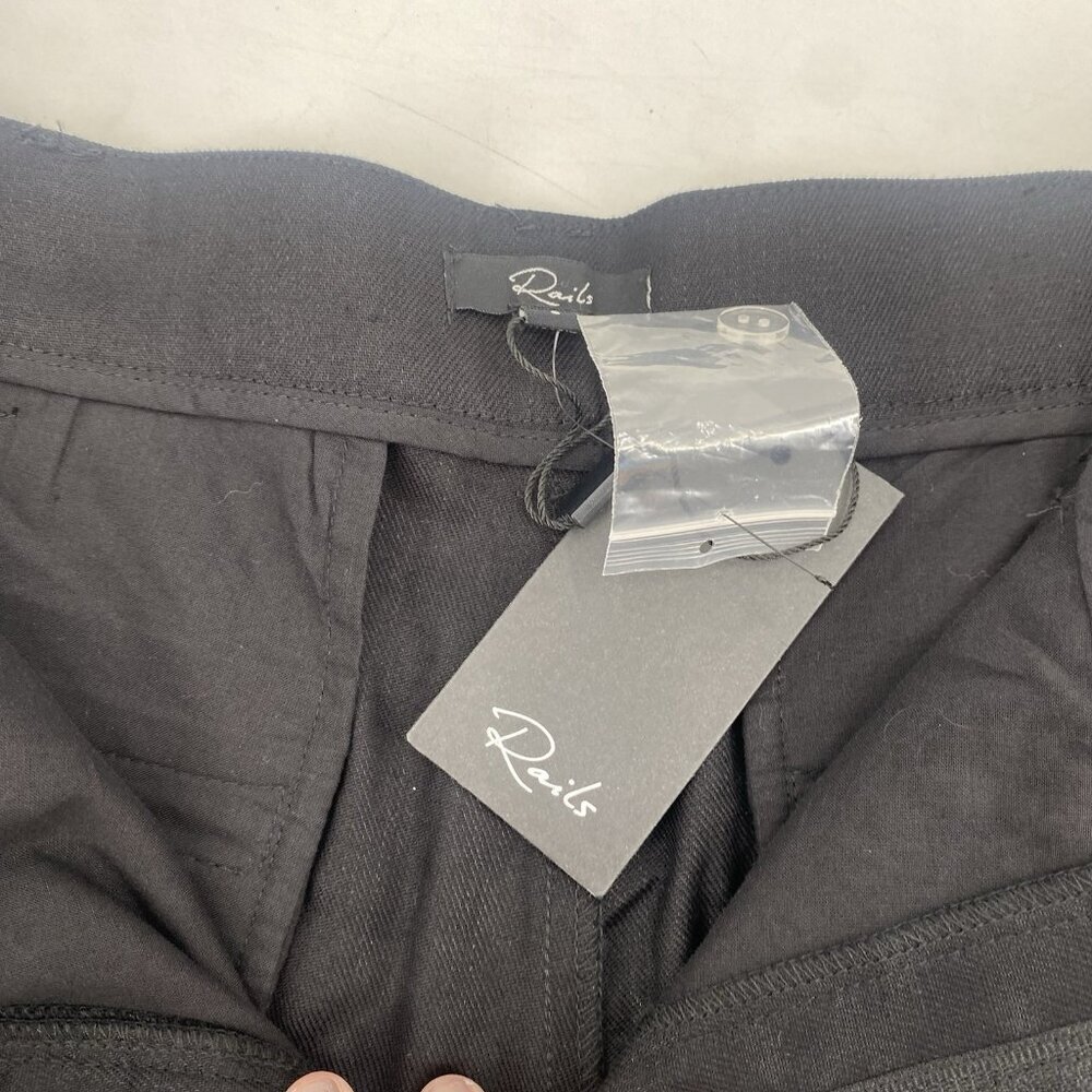 Rails Size 6 Black Marnie Linen Wide Leg Trouser Pant NWT - Picture 15 of 16